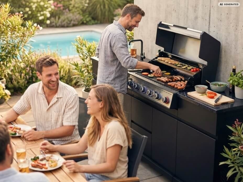Außenküche im Garten